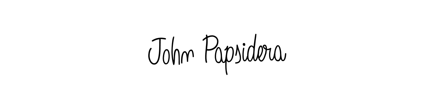 if you are searching for the best signature style for your name John Papsidera. so please give up your signature search. here we have designed multiple signature styles  using Angelique-Rose-font-FFP. John Papsidera signature style 5 images and pictures png