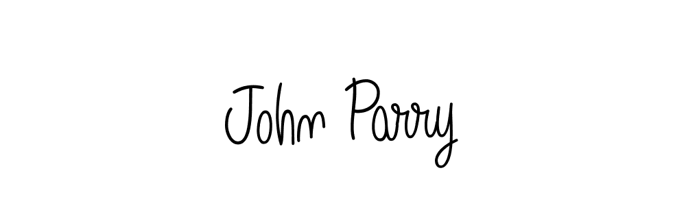 You should practise on your own different ways (Angelique-Rose-font-FFP) to write your name (John Parry) in signature. don't let someone else do it for you. John Parry signature style 5 images and pictures png