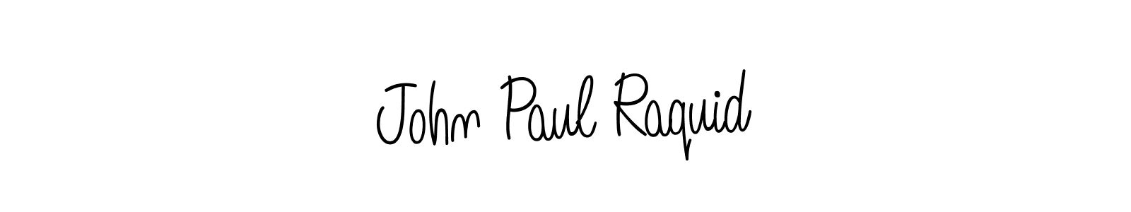 How to make John Paul Raquid name signature. Use Angelique-Rose-font-FFP style for creating short signs online. This is the latest handwritten sign. John Paul Raquid signature style 5 images and pictures png