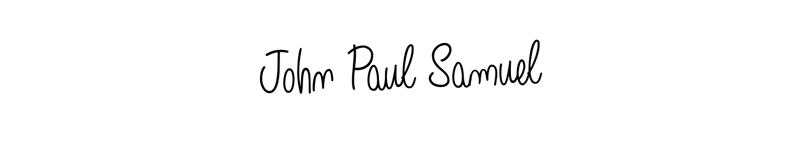 Use a signature maker to create a handwritten signature online. With this signature software, you can design (Angelique-Rose-font-FFP) your own signature for name John Paul Samuel. John Paul Samuel signature style 5 images and pictures png