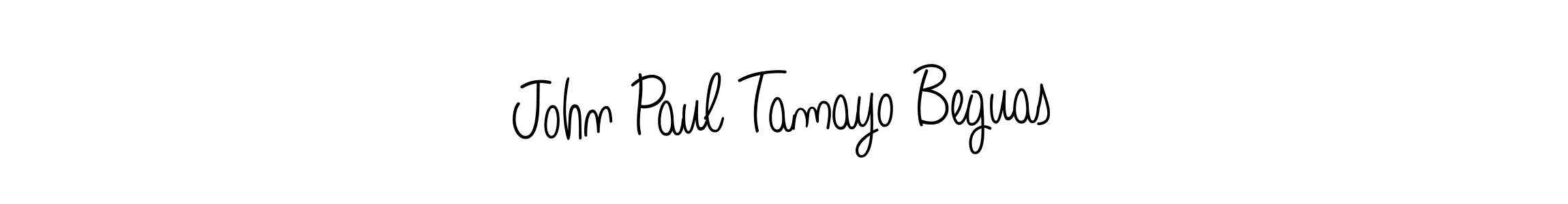 John Paul Tamayo Beguas stylish signature style. Best Handwritten Sign (Angelique-Rose-font-FFP) for my name. Handwritten Signature Collection Ideas for my name John Paul Tamayo Beguas. John Paul Tamayo Beguas signature style 5 images and pictures png