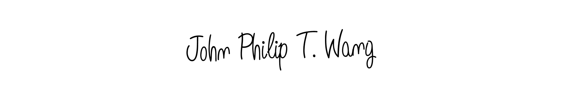 John Philip T. Wang stylish signature style. Best Handwritten Sign (Angelique-Rose-font-FFP) for my name. Handwritten Signature Collection Ideas for my name John Philip T. Wang. John Philip T. Wang signature style 5 images and pictures png