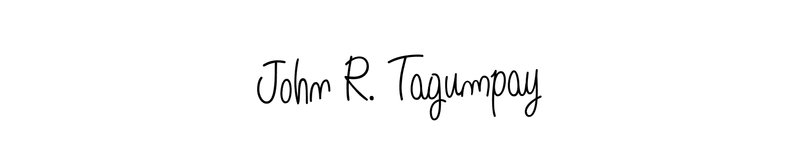 Design your own signature with our free online signature maker. With this signature software, you can create a handwritten (Angelique-Rose-font-FFP) signature for name John R. Tagumpay. John R. Tagumpay signature style 5 images and pictures png