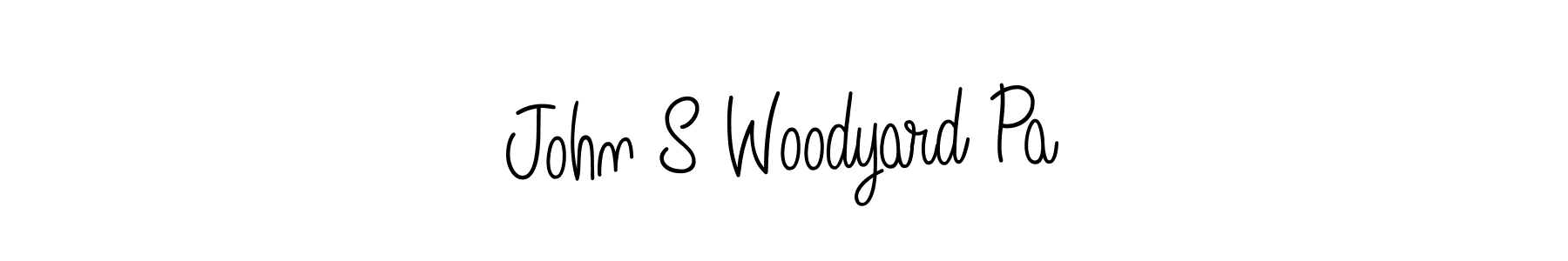 Use a signature maker to create a handwritten signature online. With this signature software, you can design (Angelique-Rose-font-FFP) your own signature for name John S Woodyard Pa. John S Woodyard Pa signature style 5 images and pictures png