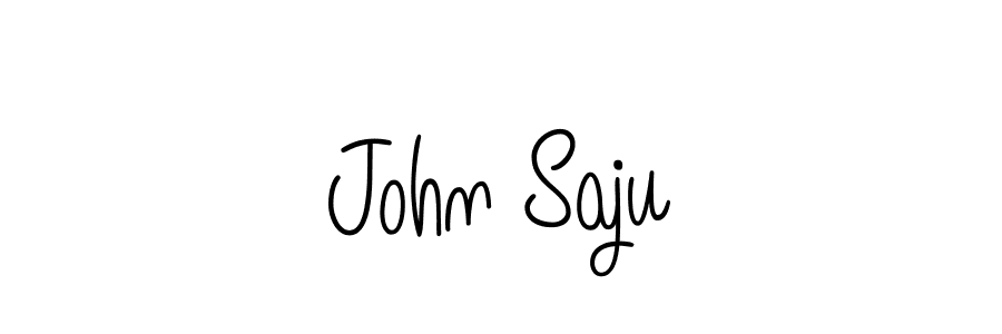 You should practise on your own different ways (Angelique-Rose-font-FFP) to write your name (John Saju) in signature. don't let someone else do it for you. John Saju signature style 5 images and pictures png