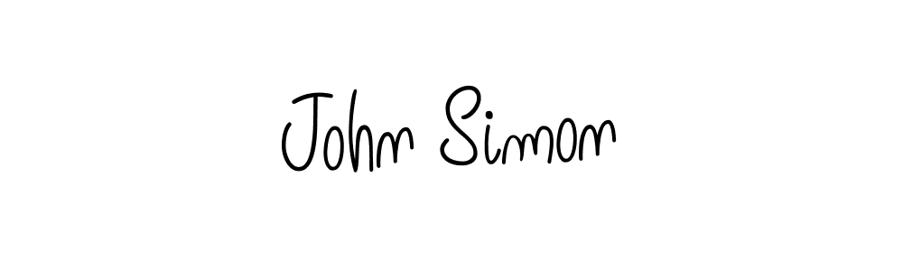 Design your own signature with our free online signature maker. With this signature software, you can create a handwritten (Angelique-Rose-font-FFP) signature for name John Simon. John Simon signature style 5 images and pictures png