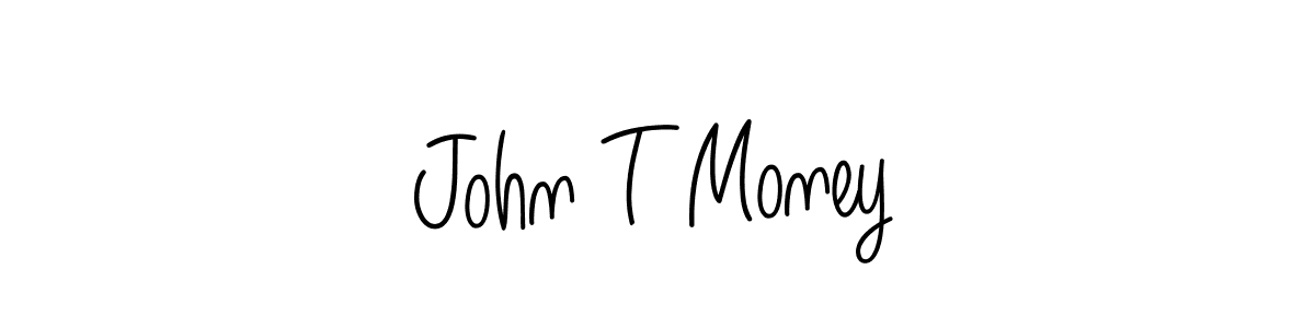 Make a beautiful signature design for name John T Money. With this signature (Angelique-Rose-font-FFP) style, you can create a handwritten signature for free. John T Money signature style 5 images and pictures png