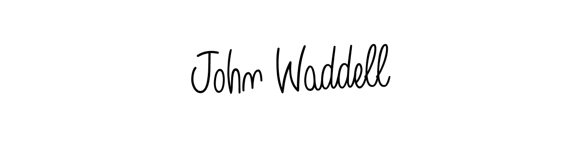 How to make John Waddell name signature. Use Angelique-Rose-font-FFP style for creating short signs online. This is the latest handwritten sign. John Waddell signature style 5 images and pictures png
