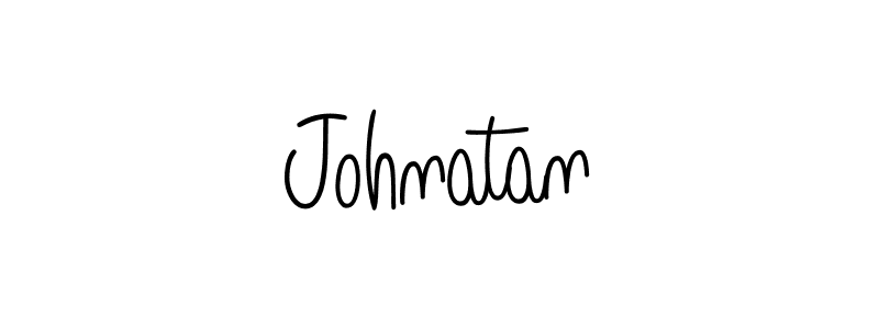 You should practise on your own different ways (Angelique-Rose-font-FFP) to write your name (Johnatan) in signature. don't let someone else do it for you. Johnatan signature style 5 images and pictures png
