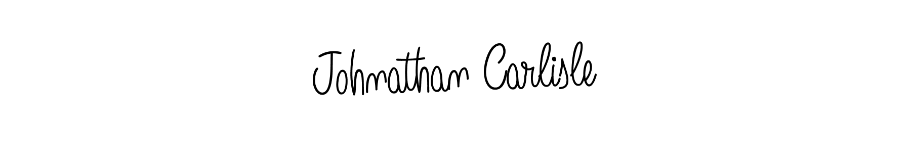 Make a beautiful signature design for name Johnathan Carlisle. With this signature (Angelique-Rose-font-FFP) style, you can create a handwritten signature for free. Johnathan Carlisle signature style 5 images and pictures png