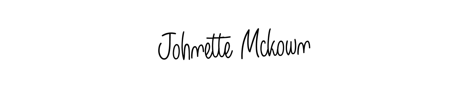 Make a beautiful signature design for name Johnette Mckown. Use this online signature maker to create a handwritten signature for free. Johnette Mckown signature style 5 images and pictures png