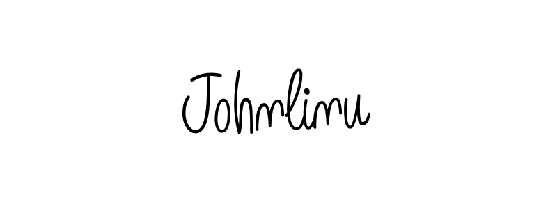 Create a beautiful signature design for name Johnlinu. With this signature (Angelique-Rose-font-FFP) fonts, you can make a handwritten signature for free. Johnlinu signature style 5 images and pictures png