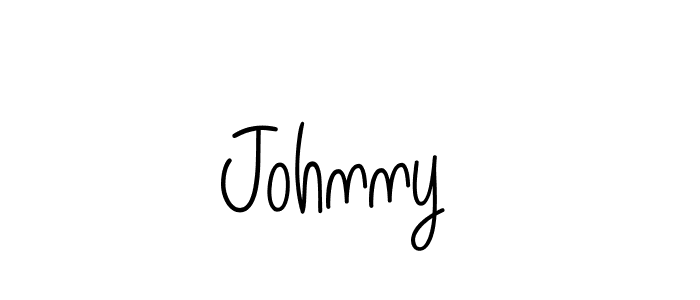 You should practise on your own different ways (Angelique-Rose-font-FFP) to write your name (Johnny ) in signature. don't let someone else do it for you. Johnny  signature style 5 images and pictures png
