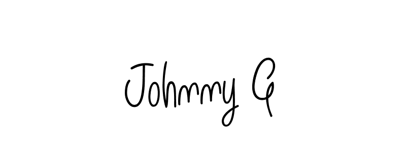 How to make Johnny G signature? Angelique-Rose-font-FFP is a professional autograph style. Create handwritten signature for Johnny G name. Johnny G signature style 5 images and pictures png