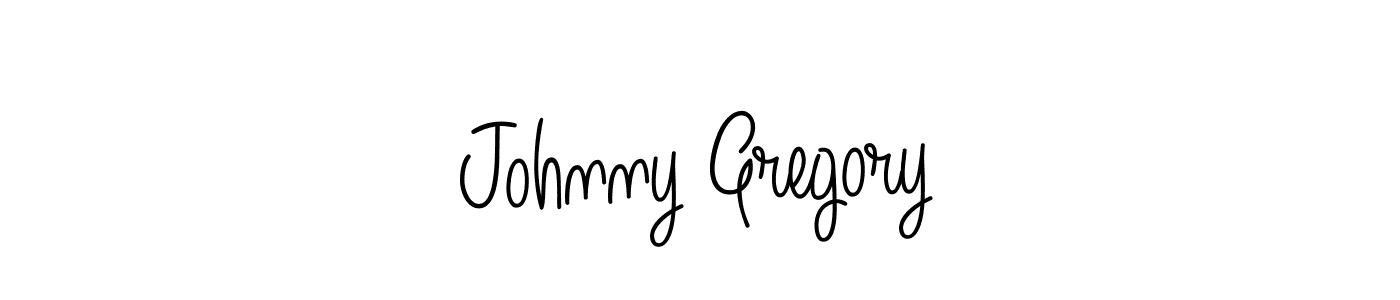 Make a beautiful signature design for name Johnny Gregory. With this signature (Angelique-Rose-font-FFP) style, you can create a handwritten signature for free. Johnny Gregory signature style 5 images and pictures png