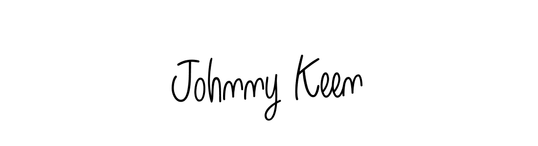 Use a signature maker to create a handwritten signature online. With this signature software, you can design (Angelique-Rose-font-FFP) your own signature for name Johnny Keen. Johnny Keen signature style 5 images and pictures png