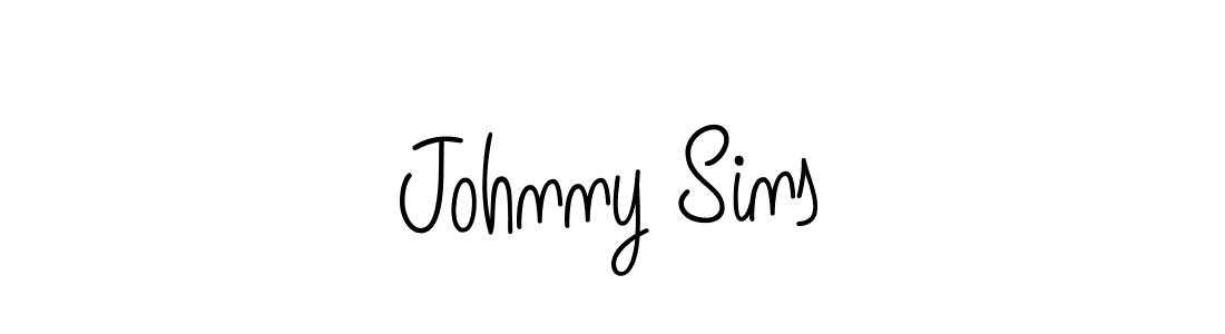 Make a beautiful signature design for name Johnny Sins. With this signature (Angelique-Rose-font-FFP) style, you can create a handwritten signature for free. Johnny Sins signature style 5 images and pictures png