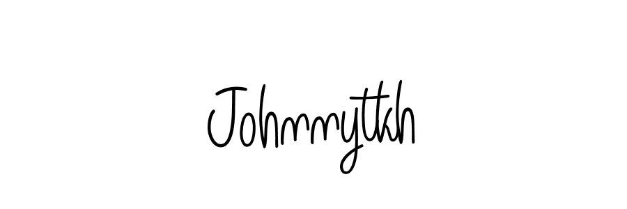 How to make Johnnytkh name signature. Use Angelique-Rose-font-FFP style for creating short signs online. This is the latest handwritten sign. Johnnytkh signature style 5 images and pictures png