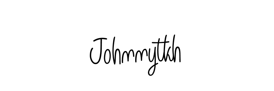 How to make Johnnytkh name signature. Use Angelique-Rose-font-FFP style for creating short signs online. This is the latest handwritten sign. Johnnytkh signature style 5 images and pictures png