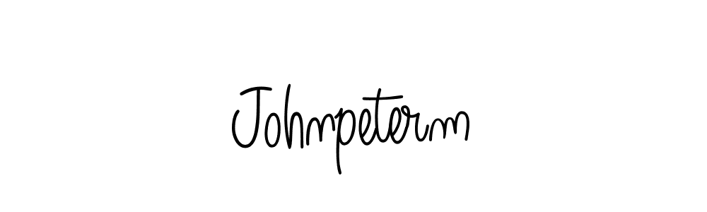 Make a beautiful signature design for name Johnpeterm. With this signature (Angelique-Rose-font-FFP) style, you can create a handwritten signature for free. Johnpeterm signature style 5 images and pictures png