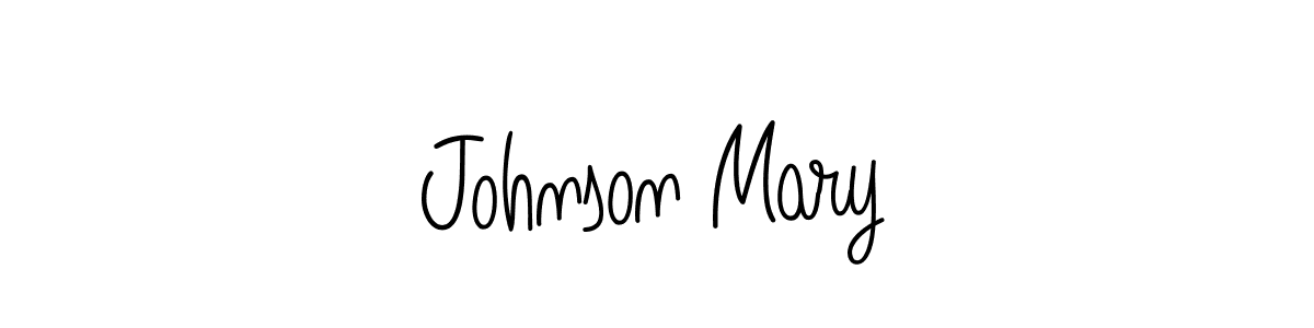 Check out images of Autograph of Johnson Mary name. Actor Johnson Mary Signature Style. Angelique-Rose-font-FFP is a professional sign style online. Johnson Mary signature style 5 images and pictures png