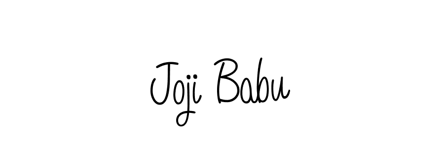 Use a signature maker to create a handwritten signature online. With this signature software, you can design (Angelique-Rose-font-FFP) your own signature for name Joji Babu. Joji Babu signature style 5 images and pictures png