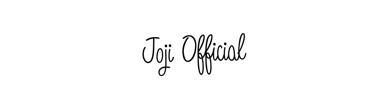 How to make Joji Official name signature. Use Angelique-Rose-font-FFP style for creating short signs online. This is the latest handwritten sign. Joji Official signature style 5 images and pictures png