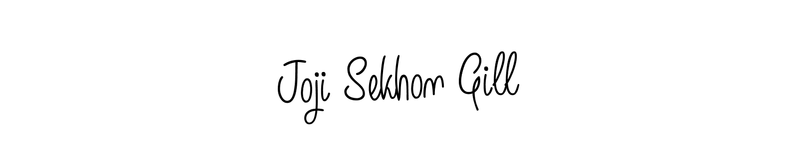 Also we have Joji Sekhon Gill name is the best signature style. Create professional handwritten signature collection using Angelique-Rose-font-FFP autograph style. Joji Sekhon Gill signature style 5 images and pictures png