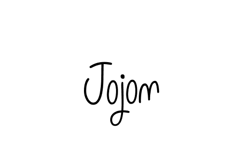 Make a beautiful signature design for name Jojon. With this signature (Angelique-Rose-font-FFP) style, you can create a handwritten signature for free. Jojon signature style 5 images and pictures png