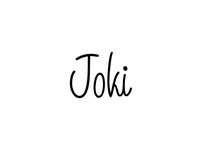 How to make Joki signature? Angelique-Rose-font-FFP is a professional autograph style. Create handwritten signature for Joki name. Joki signature style 5 images and pictures png