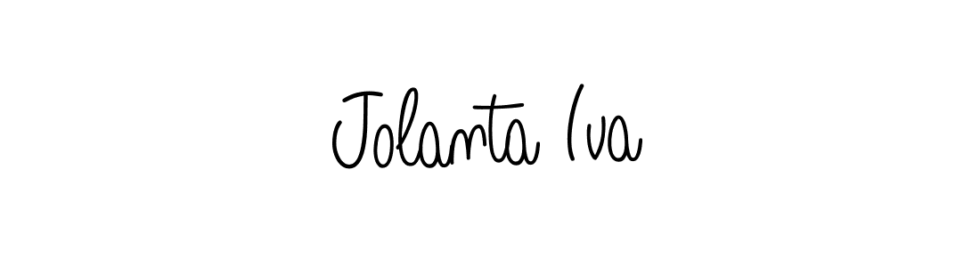 You can use this online signature creator to create a handwritten signature for the name Jolanta Iva. This is the best online autograph maker. Jolanta Iva signature style 5 images and pictures png