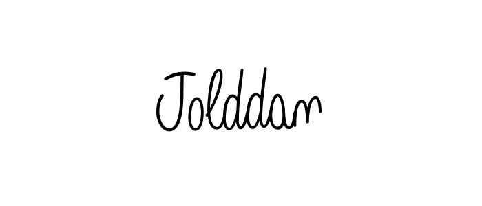 Create a beautiful signature design for name Jolddan. With this signature (Angelique-Rose-font-FFP) fonts, you can make a handwritten signature for free. Jolddan signature style 5 images and pictures png