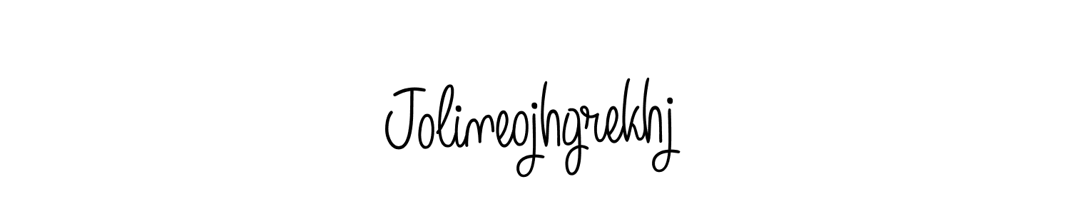 Create a beautiful signature design for name Jolineojhgrekhj. With this signature (Angelique-Rose-font-FFP) fonts, you can make a handwritten signature for free. Jolineojhgrekhj signature style 5 images and pictures png