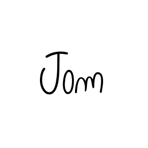 Use a signature maker to create a handwritten signature online. With this signature software, you can design (Angelique-Rose-font-FFP) your own signature for name Jom. Jom signature style 5 images and pictures png