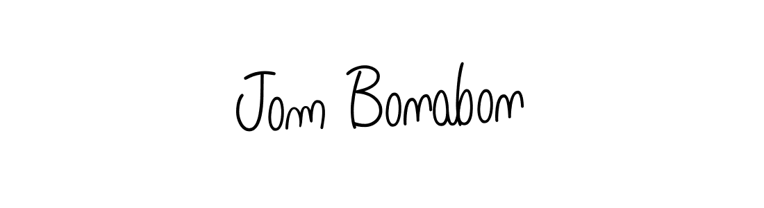 How to make Jom Bonabon signature? Angelique-Rose-font-FFP is a professional autograph style. Create handwritten signature for Jom Bonabon name. Jom Bonabon signature style 5 images and pictures png
