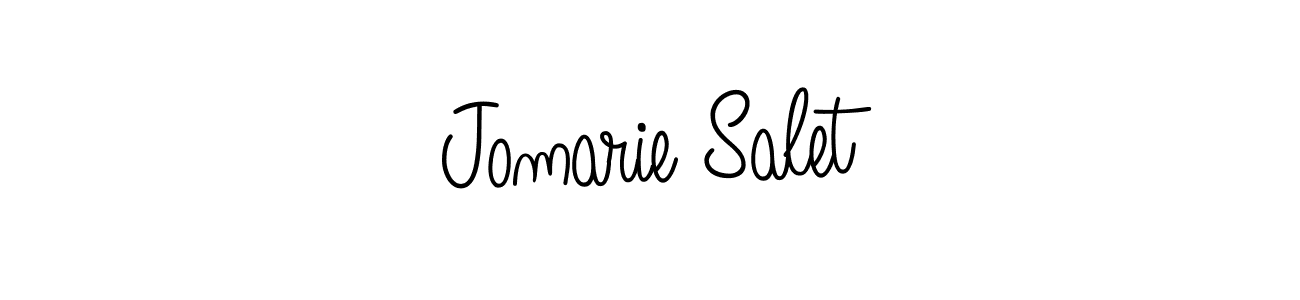 Jomarie Salet stylish signature style. Best Handwritten Sign (Angelique-Rose-font-FFP) for my name. Handwritten Signature Collection Ideas for my name Jomarie Salet. Jomarie Salet signature style 5 images and pictures png