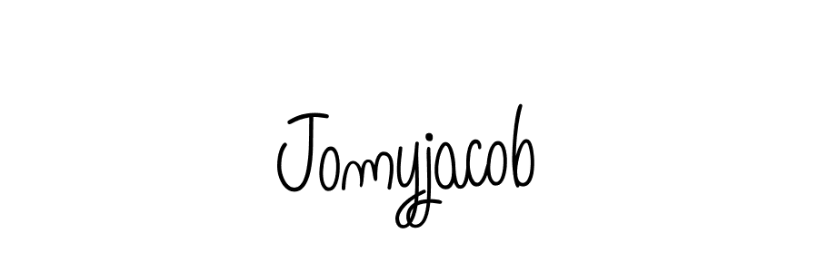 Jomyjacob stylish signature style. Best Handwritten Sign (Angelique-Rose-font-FFP) for my name. Handwritten Signature Collection Ideas for my name Jomyjacob. Jomyjacob signature style 5 images and pictures png