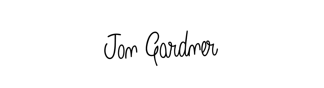 You should practise on your own different ways (Angelique-Rose-font-FFP) to write your name (Jon Gardner) in signature. don't let someone else do it for you. Jon Gardner signature style 5 images and pictures png