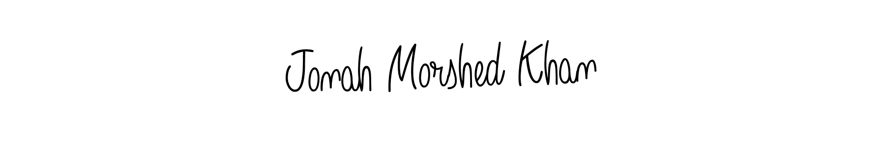 Make a short Jonah Morshed Khan signature style. Manage your documents anywhere anytime using Angelique-Rose-font-FFP. Create and add eSignatures, submit forms, share and send files easily. Jonah Morshed Khan signature style 5 images and pictures png