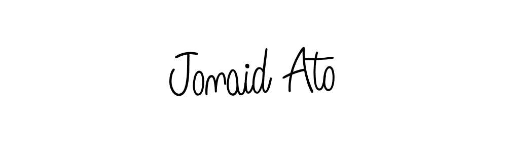 Angelique-Rose-font-FFP is a professional signature style that is perfect for those who want to add a touch of class to their signature. It is also a great choice for those who want to make their signature more unique. Get Jonaid Ato name to fancy signature for free. Jonaid Ato signature style 5 images and pictures png