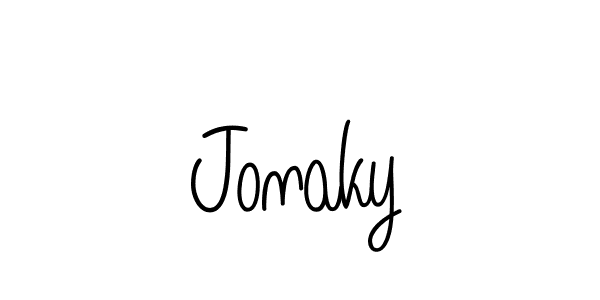 How to make Jonaky name signature. Use Angelique-Rose-font-FFP style for creating short signs online. This is the latest handwritten sign. Jonaky signature style 5 images and pictures png