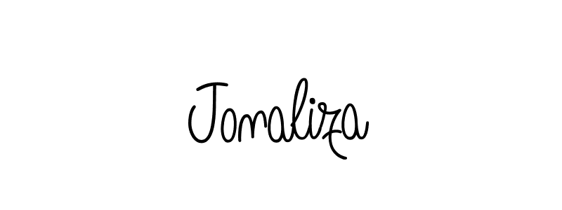 Create a beautiful signature design for name Jonaliza. With this signature (Angelique-Rose-font-FFP) fonts, you can make a handwritten signature for free. Jonaliza signature style 5 images and pictures png