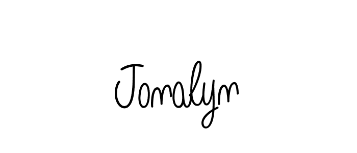 Use a signature maker to create a handwritten signature online. With this signature software, you can design (Angelique-Rose-font-FFP) your own signature for name Jonalyn. Jonalyn signature style 5 images and pictures png