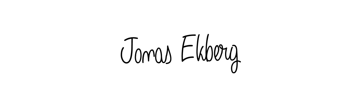 How to make Jonas Ekberg name signature. Use Angelique-Rose-font-FFP style for creating short signs online. This is the latest handwritten sign. Jonas Ekberg signature style 5 images and pictures png