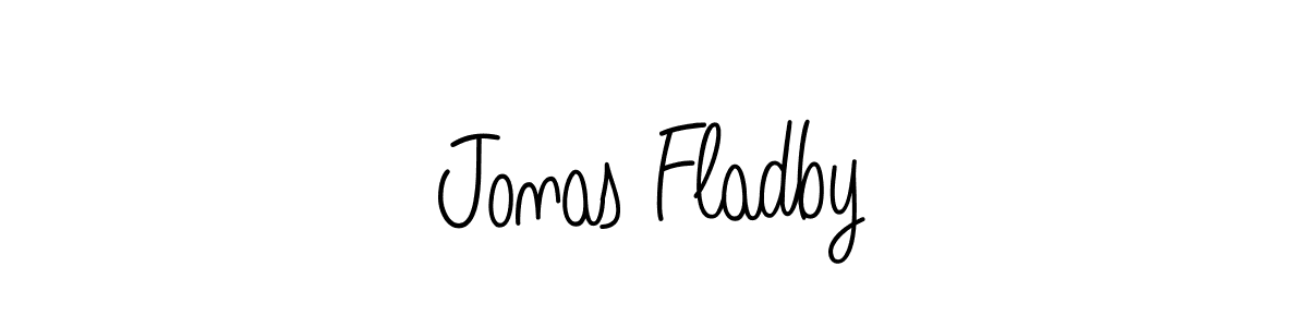 How to make Jonas Fladby name signature. Use Angelique-Rose-font-FFP style for creating short signs online. This is the latest handwritten sign. Jonas Fladby signature style 5 images and pictures png