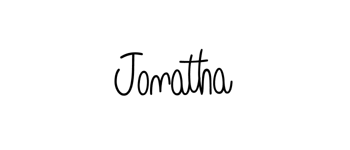 Create a beautiful signature design for name Jonatha. With this signature (Angelique-Rose-font-FFP) fonts, you can make a handwritten signature for free. Jonatha signature style 5 images and pictures png