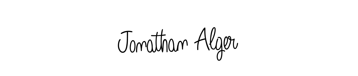 How to make Jonathan Alger name signature. Use Angelique-Rose-font-FFP style for creating short signs online. This is the latest handwritten sign. Jonathan Alger signature style 5 images and pictures png