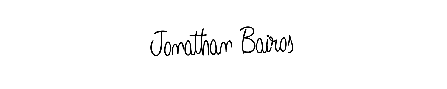 How to make Jonathan Bairos name signature. Use Angelique-Rose-font-FFP style for creating short signs online. This is the latest handwritten sign. Jonathan Bairos signature style 5 images and pictures png