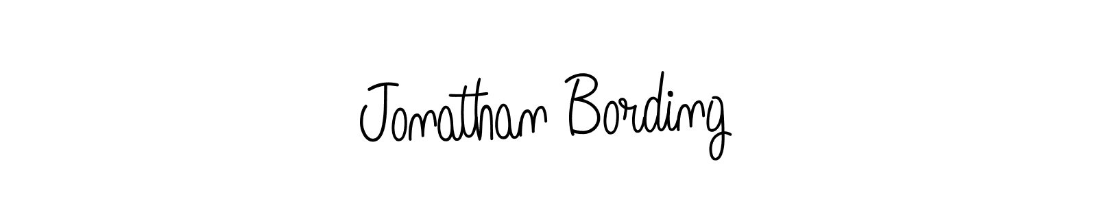 How to make Jonathan Bording name signature. Use Angelique-Rose-font-FFP style for creating short signs online. This is the latest handwritten sign. Jonathan Bording signature style 5 images and pictures png