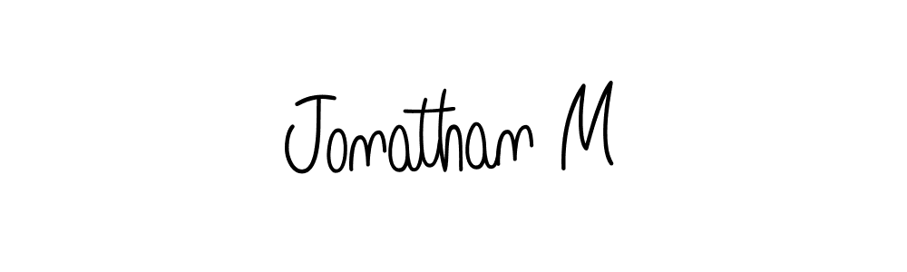 How to Draw Jonathan M signature style? Angelique-Rose-font-FFP is a latest design signature styles for name Jonathan M. Jonathan M signature style 5 images and pictures png